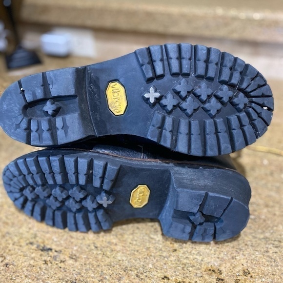 Red Wing Boots 699 Logger Fire Fighter Lace Up Vibram Sole Size 8.5 - Picture 5 of 9